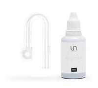 Ultum Nature Systems Vérificateur de gouttes de CO2 en verre pour aquarium, kit de CO2 avec solution, moniteur de CO2 complet pour aquariums plantés - Vérificateur de chute à accrocher sur le bord (HD