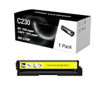ULUCAN Cartouche De Toner Jaune De Remplacement C230, Compatible avec pour Xerox C230 C235, sans Puce, 1500 Pages, Accessoires D'imprimante,Yellow-1 Pack