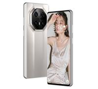 ULUCAN Mate70 RS Téléphone Portable 5G débloqué, Smartphone avec Snapdragon 8 Gen3 (10 cœurs), Android 14.0, 16 Go de RAM, 1 to de ROM, Reconnaissance faciale, Verrouillage,White-1TB