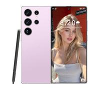 ULUCAN S25 Ultra avec Stylet intégré, Smartphone Android déverrouillé, 16 Go de RAM et 1 to de ROM, écran perforé, caméra Frontale 72 MP, caméra arrière 108 MP, Charge Ultra Rapide,Pink-7.3