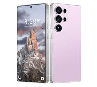 ULUCAN Smartphone 5G S26 Ultra avec Stylet intégré, écran HD de 7,3 Pouces, déverrouillage par Reconnaissance faciale, Batterie 8000 mAh, Design Ultra-Fin, Port USB-C, téléphone Portable,Pink-7.3IN