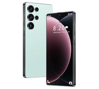 ULUCAN Smartphone S26 Ultra débloqué, Android 14, 16 Go 1 to, écran HD 7,3", Double SIM, Appareil Photo 108 MP 72 MP, Batterie 8 000 mAh, Stylet intégré,Cyan-1TB
