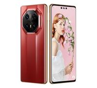 ULUCAN Téléphone Portable Android Mate70 RS débloqué, Android 14, Snapdragon 8 Gen3, 16 Go, 1 to, 8 000 mAh, Charge Rapide, écran HD, Appareil Photo 72 Mpx et 108 Mpx, 5G, Double SIM,Red-1TB