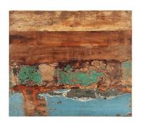 ULUYYUC 70 x 60 cm Plateau en bois vieilli 25-27 mm Table basse rustique en bois véritable Table d'appoint Bureau