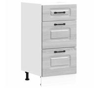 ULUYYUC Armoire d'atelier - Armoire de cuisine - Buffet - Meuble bas - En bois - Gris Sonoma - Pour cuisine, salle à manger, couloir, salon