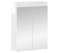 ULUYYUC Armoire de salle de bain avec miroir Blanc 60 cm