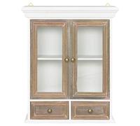 ULUYYUC Armoire de salle de bain, de buffet, de jardin, murale, blanche, 49 x 22 x 59 cm, en matériau dérivé du bois, pour salle de bain, salon, couloir, cuisine