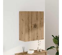 ULUYYUC Armoire Murale chêne Artisanal 69,5x34x90 cm Bois d'ingénierie et Fer élégant Meuble de Rangement Cuisine Buffet Salon avec 3 Portes pour Espace de Vie Salon Chambre Bureau