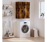 ULUYYUC Armoire Murale chêne fumé 69,5x34x90 cm en Bois d'ingénierie Structure Robuste et Design élégant Meuble de Rangement Cuisine ou Buffet Salon pour pièce à Vivre