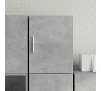 ULUYYUC Armoire Murale Gris béton 30x42,5x40 cm Bois d'ingénierie Robuste avec Porte réversible Meuble de Rangement Cuisine Salon Chambre 60 kg Charge pour Espace Gain de Place