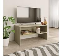 ULUYYUC Armoire TV en chêne Sonoma - 80 x 40 x 40 cm - Design moderne avec compartiment ouvert pour appareils multimédias et magazines - Pratique et robuste - Pour le salon
