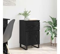 ULUYYUC Buffet Bahut Bois d ingénierie Chêne Noir 35x40x70 cm avec tiroir et Porte affleurante Design épuré Rangement Salon Salle à Manger et Cuisine