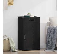 ULUYYUC Buffet Bas Chêne Noir 50 x 42,5 x 93 cm Bois Ingénierie Rangement Cuisine ou Salon avec Tiroir Porte Design Rustique pour Salle à Manger