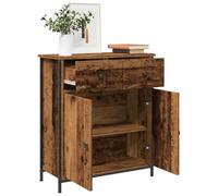 ULUYYUC Buffet de Cuisine Vieux Bois 70x30x80 cm en Bois d'ingénierie, Meuble de Rangement Salon avec Dessus Solide et Pieds réglables pour Salle à Manger Bureau Chambre