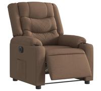 ULUYYUC Fauteuil inclinable électrique Marron 77 x 93 x 99 cm Moteur 135° Tissu 100% Polyester Confort Maximal pour Salon Chambre Lecture ou détente