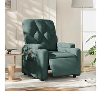ULUYYUC Fauteuil inclinable électrique Vert foncé en Tissu Respirant 74 x 86,5 x 93,5 cm avec Repose-Pieds motorisé 135° et Porte-gobelets Confortable pour Salon Chambre