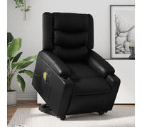 ULUYYUC Fauteuil inclinable Massage électrique 135° Similicuir 77x93x99 cm, Levage Silencieux 110 kg Salon ou Chambre