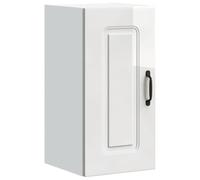 ULUYYUC Kalmar Armoire d'atelier, de cuisine, armoire suspendue en bois blanc brillant, pour cuisine, salle à manger, couloir, salon