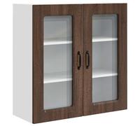 ULUYYUC Kalmar - Armoire de cuisine - 80 x 31 x 80 cm - Marron - Aspect chêne - Moderne - En matériau à base de bois - Avec grand espace de rangement pour petites cuisines - Kitchenette simple