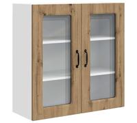 ULUYYUC Kalmar - Armoire de cuisine - Chêne artisanal - 80 x 31 x 80 cm - Robuste - Avec espace de rangement - Design moderne pour petite cuisine simple