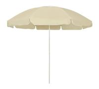 ULUYYUC Parasol de plage jaune sable 240 cm - Parasol élégant avec fonction de pliage et ouverture vent pour plage, jardin et table - Parasol de jardin stable au design floral, hauteur 220 cm, jaune