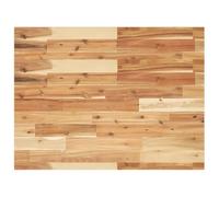 ULUYYUC Plateau de lavabo 80 x 60 x 2 cm en bois massif d'acacia avec revêtement à l'huile - Plaque rectangulaire en bois de charme rustique - Design moderne pour salle de bain, cuisine et meubles de