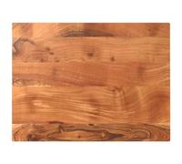 ULUYYUC Plateau de table 90 x 60 x 2,5 cm en bois massif d'acacia - Rectangulaire - Design rustique naturel - Facile à nettoyer - Plaque en bois robuste pour salle à manger, bureau, cuisine, salon