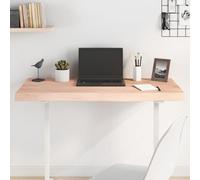 ULUYYUC Plateau de table en chêne - 100 x 40 x 2 à 6 cm - En bois massif non traité - Avec bord naturel - À monter soi-même - Design moderne - Pour salon, bureau, cuisine, salle à manger