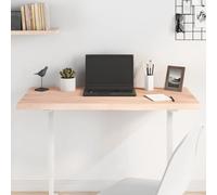 ULUYYUC Plateau de table en chêne - 100 x 60 x 2-4 cm - En bois massif non traité avec bord naturel - Robuste et moderne - Pour salon, bureau, cuisine, salle à manger - Table basse - Bricolage