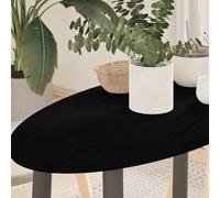 ULUYYUC Plateau de table en chêne massif - 80 x 40 x 2 cm - Marron foncé - Ovale - Robuste et facile d'entretien - Pour salon, bureau, cuisine