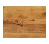 ULUYYUC Plateau de table rectangulaire en bois de manguier 90 x 60 x 2,5 cm avec aspect chêne robuste et design moderne pour salle à manger, cuisine, bureau, table basse et plus encore