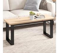 ULUYYUC Plateau de table rectangulaire en bois de pin massif non traité - 110 x 40 x 2,5 cm - Pour table basse, bureau, salon, bureau ou salle à manger