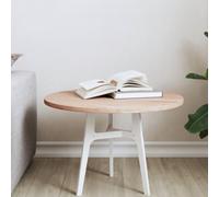 ULUYYUC Plateau de table rond en bois de hêtre non traité, 50 x 1,5 cm, pour table d'appoint/bar ou table basse DIY, robuste, salon, cuisine, bureau