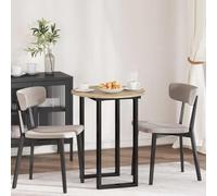 ULUYYUC Plateau de table rond en chêne Sonoma - 60 x 60 x 1,5 cm - Design moderne - Robuste et durable - Pour jardin, terrasse, balcon, cuisine, salon