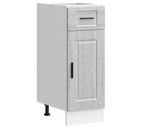 ULUYYUC Porto Meuble bas de cuisine, 30 x 46 x 81,5 cm, gris sonoma en bois avec tiroir et pieds réglables, grand espace de rangement, mini meuble de cuisine moderne pour petites cuisines, appartement