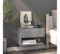 ULUYYUC Table d'appoint - Gris béton - 46 x 29,5 x 30 cm - 50 kg