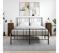 ULUYYUC Tables de Chevet industrielles 32 x 42 x 80 cm chêne Marron Lot de 2 en Bois d ingénierie et Fer réglables avec Rangement sécurité Murale pour Chambre Salon Bureau