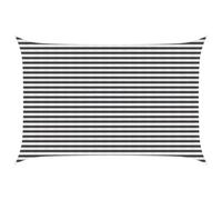 ULUYYUC Voile d'ombrage à angle droit - 3 x 5 m - En polyéthylène haute densité - Laisse passer l'ombre - Pour jardin, balcon et terrasse - Anthracite et blanc - Avec cordes de fixation