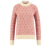 Ulvang - Women's Echo Mock Neck Sweater - Pull en laine - XL - off white / chilli pepper