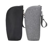ULVBABI Lot de 2 sacs isothermes pour biberon, sac de rangement pour lait maternel, sac de voyage, conservation de la chaleur et du froid, 2 sacs pour bouteilles, Mode