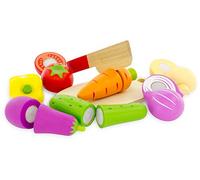 Ulysse Couleurs d’enfance - légumes à découper - Jouets Bois Cuisine Enfant Simulation de Jouets éducatifs Jouet de Perception des Couleurs pour Les Enfants d'âge préscolaire Enfants garçons Filles
