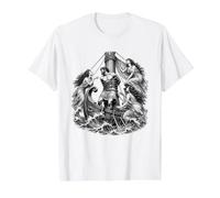 Ulysse et Les sirènes Art de la mythologie Grecque Antique T-Shirt Graphique avec Valeur