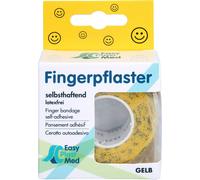 UM Easyplast pansement doigt autoadhésif 2,5cmx5m jaune Smil. 1 pc