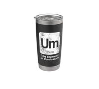 Um The Element of Confusion Funny Science Tableau périodique Gobelet isotherme en acier inoxydable double paroi