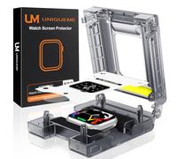 UM UNIQUEME 4 pièces pour Apple Watch 44/45mm Series SE3/SE2/SE/9/8/7 Protection d'écran-EPU Protection d'écran Flexible pour iwatch 44/45 mm, Sans Bulles, Transparent HD, Couverture Complète