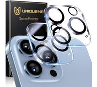 UM UNIQUEME pour iPhone 13 Pro/13 Pro Max Protection de Camera - 2 Pièces Ultra HD 9H Protection Objectif pour iPhone 13 Pro/13 Pro Max, résistant aux Rayures, Stable et Fiable
