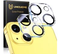 UM UNIQUEME pour iPhone 14/14 Plus Protection de Camera - 2 Pièces Ultra HD 9H Protection Objectif pour iPhone 14/14 Plus, résistant aux Rayures, Stable et Fiable