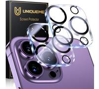 UM UNIQUEME pour iPhone 14 Pro/14 Pro Max Protection de Camera - 2 Pièces Ultra HD 9H Protection Objectif pour iPhone 14 Pro/14 Pro Max, résistant aux Rayures, Stable et Fiable
