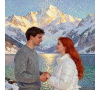 UM UPMALL Tableau Diamant Personnalisé - Créez Votre Œuvre en Diamants 5D avec Photo - Kit Complet DIY pour Déco Murale - Cadeau Unique pour Famille et Animaux Diamants ronds (80x100cm)