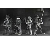 Um X Ninja Turtles Lot de 4 figurines d'action Af noir et blanc Neca
